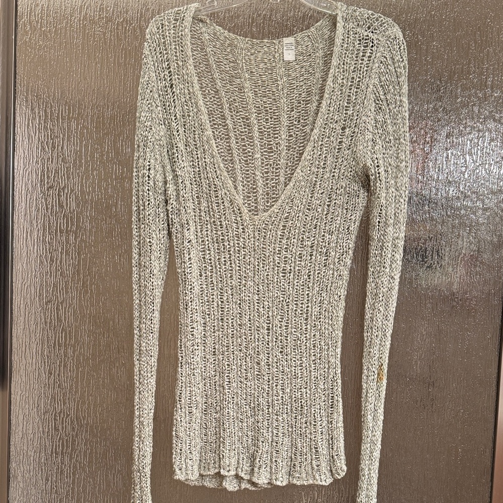 V-Neck Knit Sweater